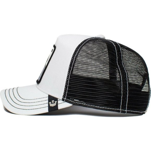 Goorin Bros The Farm Trucker Hat Collection Zebra Extreme Black White - Picture 3 of 5